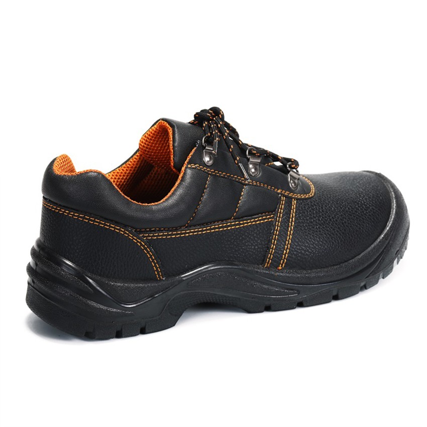Embossed Grained Cowhide Leather Safety Shoes - Product Description