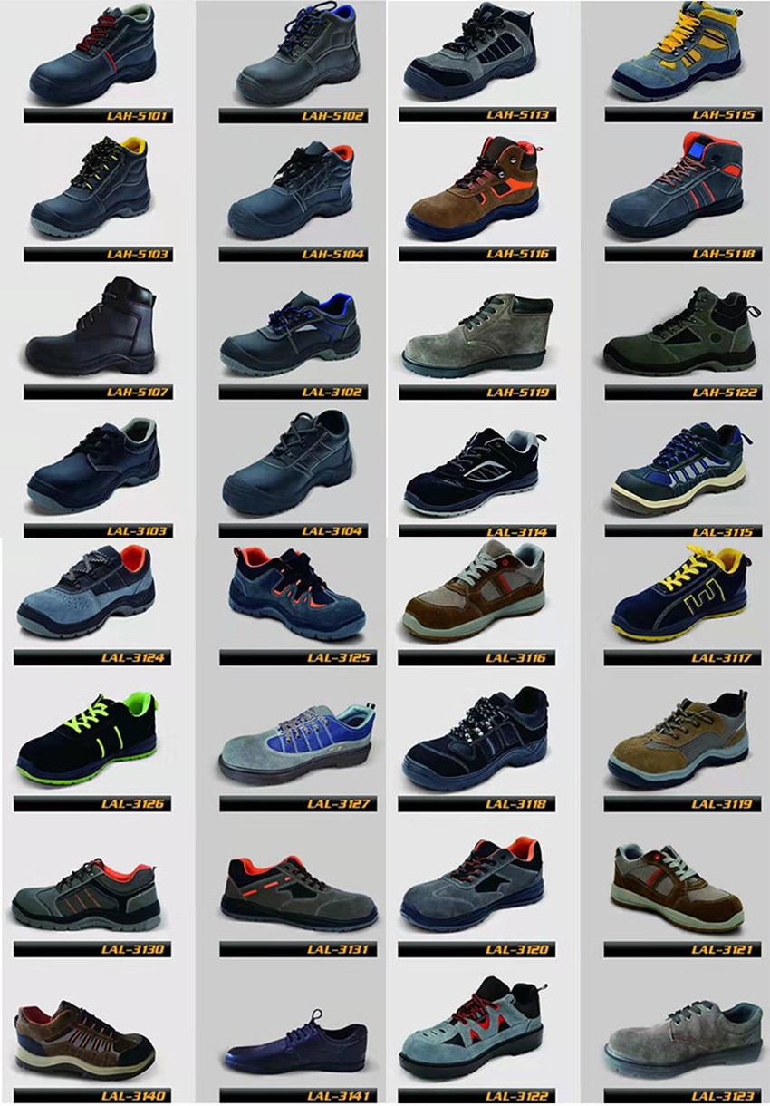 Embossed Cowhide Safety Shoes - Product Details